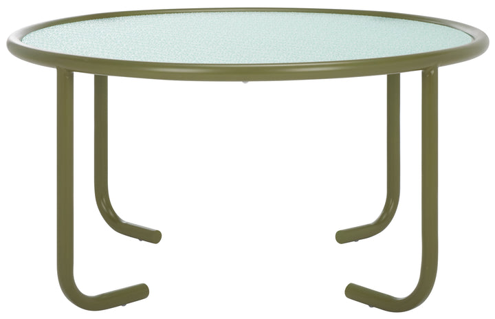 31.1"W x 31.1"D x 16.1"H / Olive Green/Clear