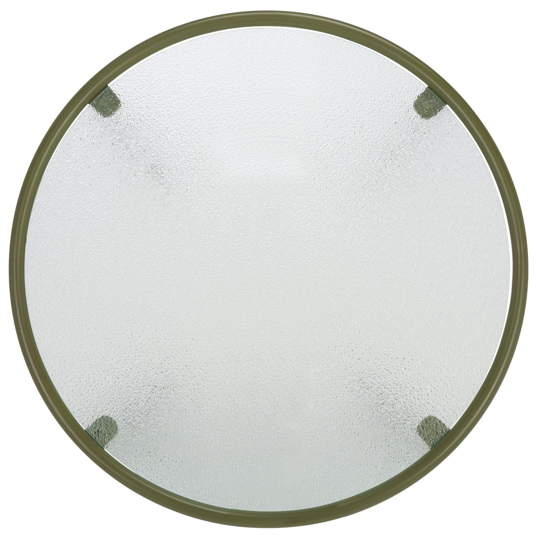 31.1"W x 31.1"D x 16.1"H / Olive Green/Clear