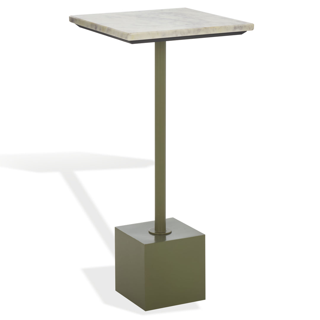 American Home Furniture Safavieh Couture Albertelli Marble Top Drink Table