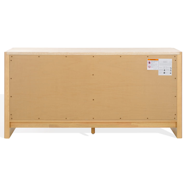 American Home Furniture Safavieh Couture Bellarose Travertine Dresser