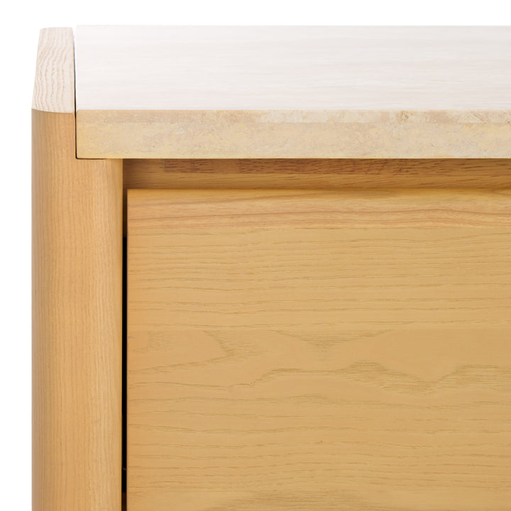 American Home Furniture Safavieh Couture Bellarose Travertine Dresser