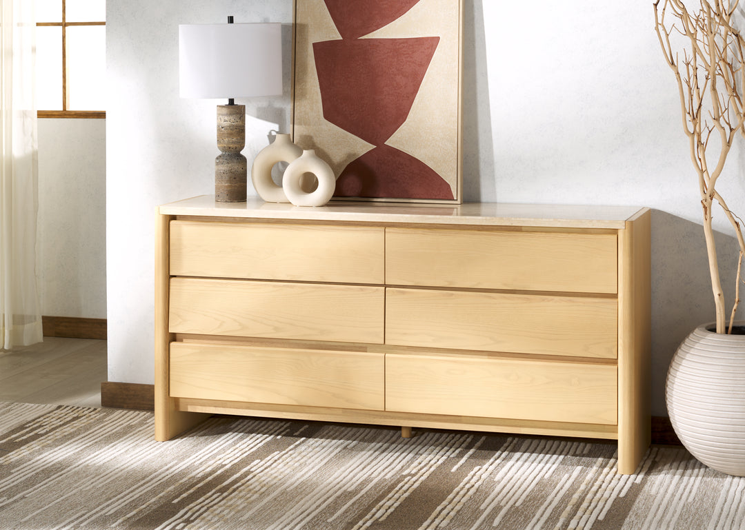 BELLAROSE TRAVERTINE DRESSER