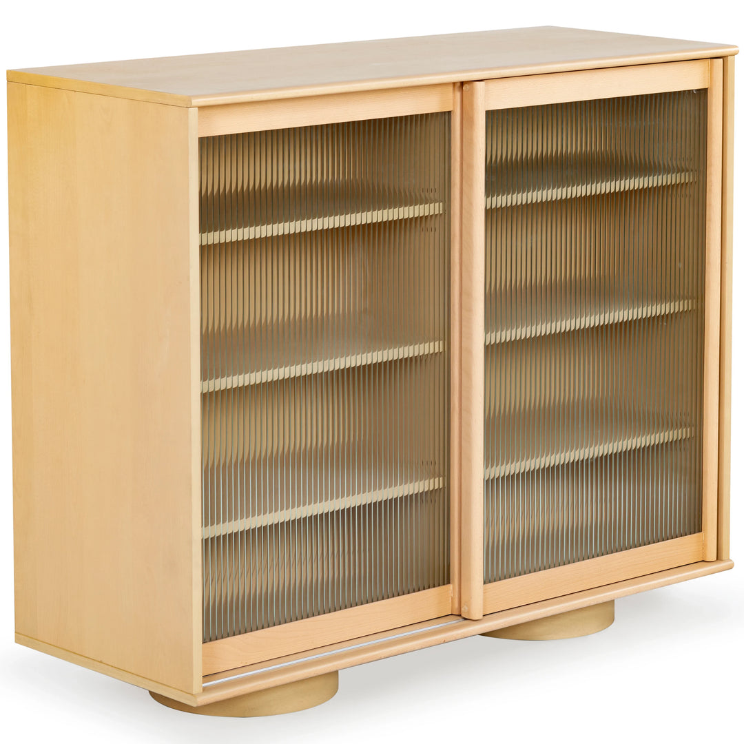 Kaybella Glass Door Chest - AmericanHomeFurniture