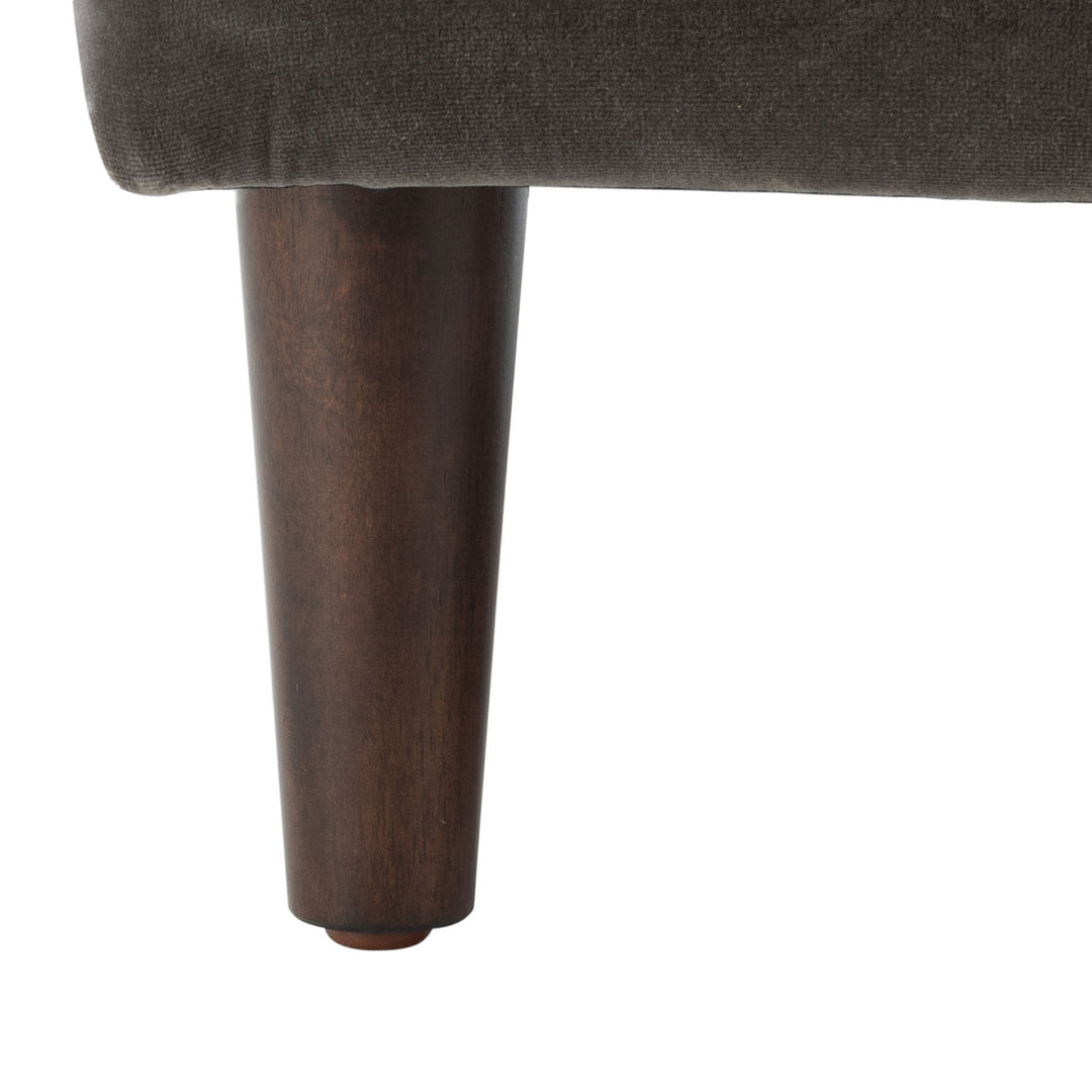 American Home Furniture Safavieh Couture Pepper Tufted Velvet Sectional/ Dark Grey