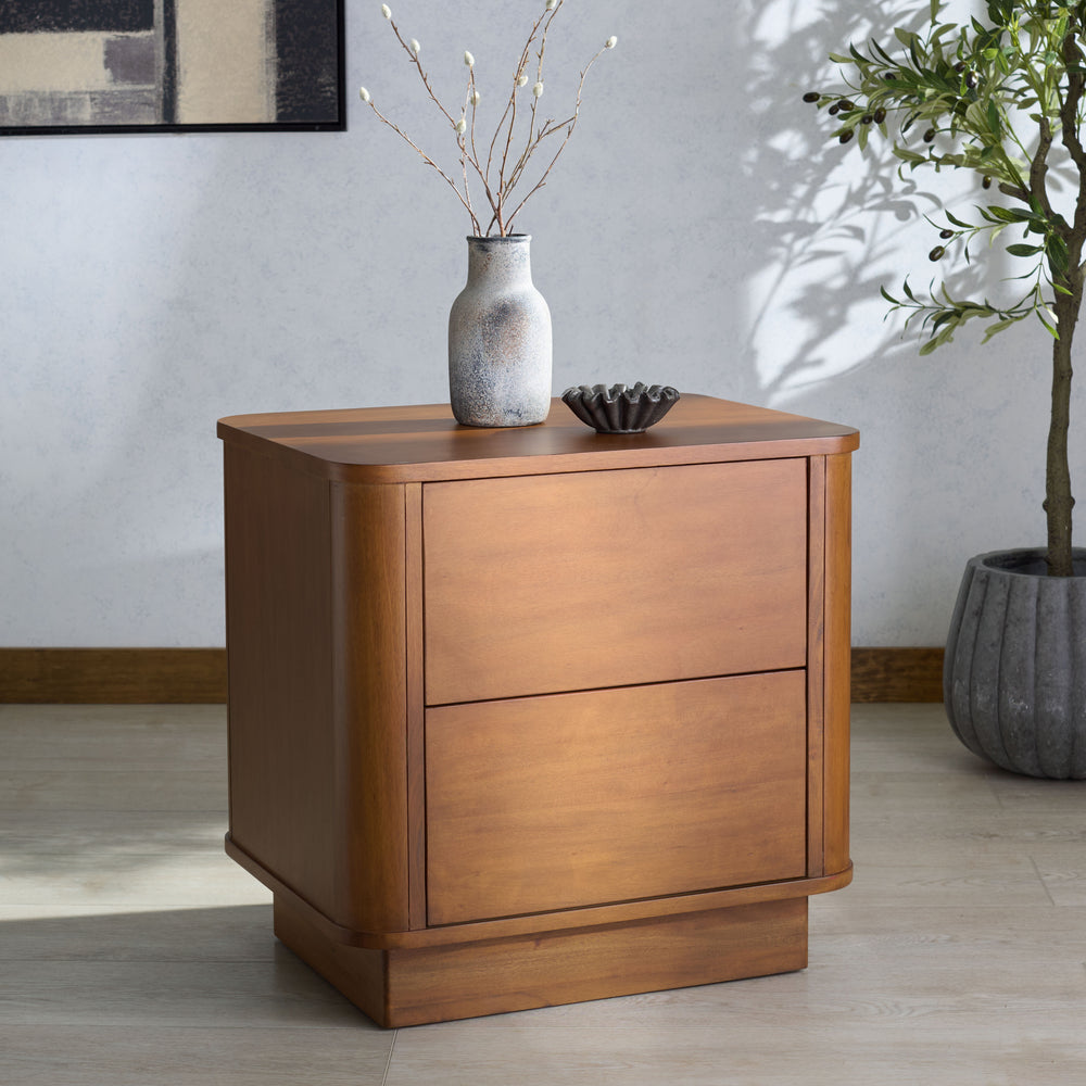 American Home Furniture Safavieh Couture Chrysandra 2 Drawer Wood Nightstand