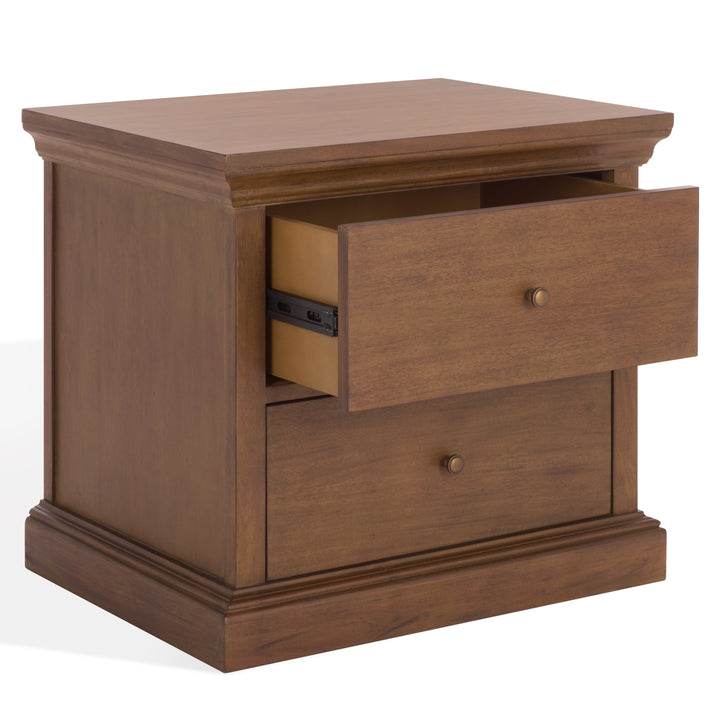 American Home Furniture Safavieh Couture Lizzy 2 Drawer Wood Nightstand