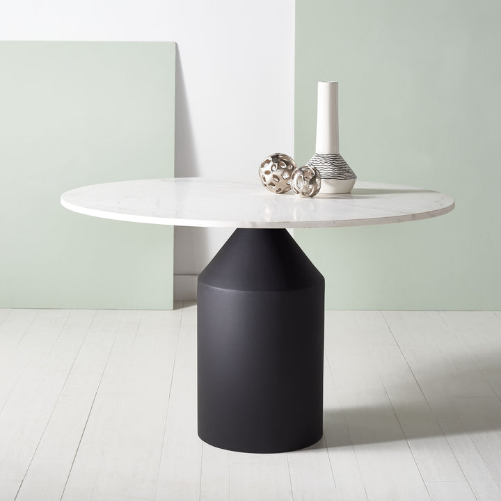 American Home Furniture Safavieh Couture Rayelle Pedestal Marble Dining Table