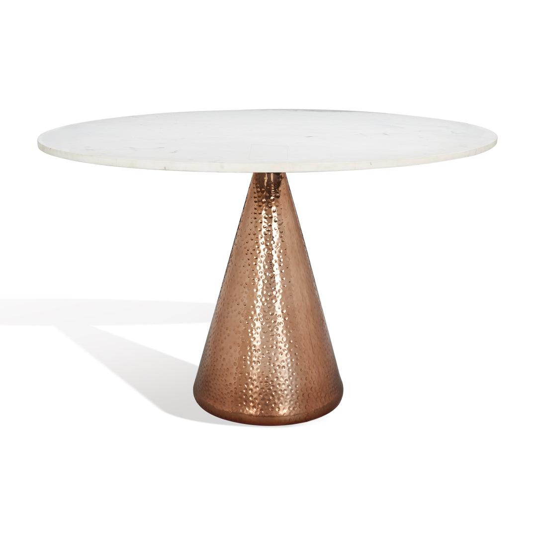 American Home Furniture Safavieh Couture Annalyn Pedestal Marble Dining Table