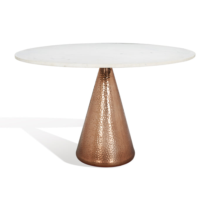 American Home Furniture Safavieh Couture Annalyn Pedestal Marble Dining Table