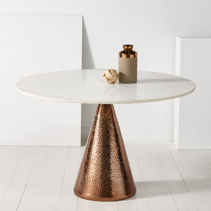 American Home Furniture Safavieh Couture Annalyn Pedestal Marble Dining Table