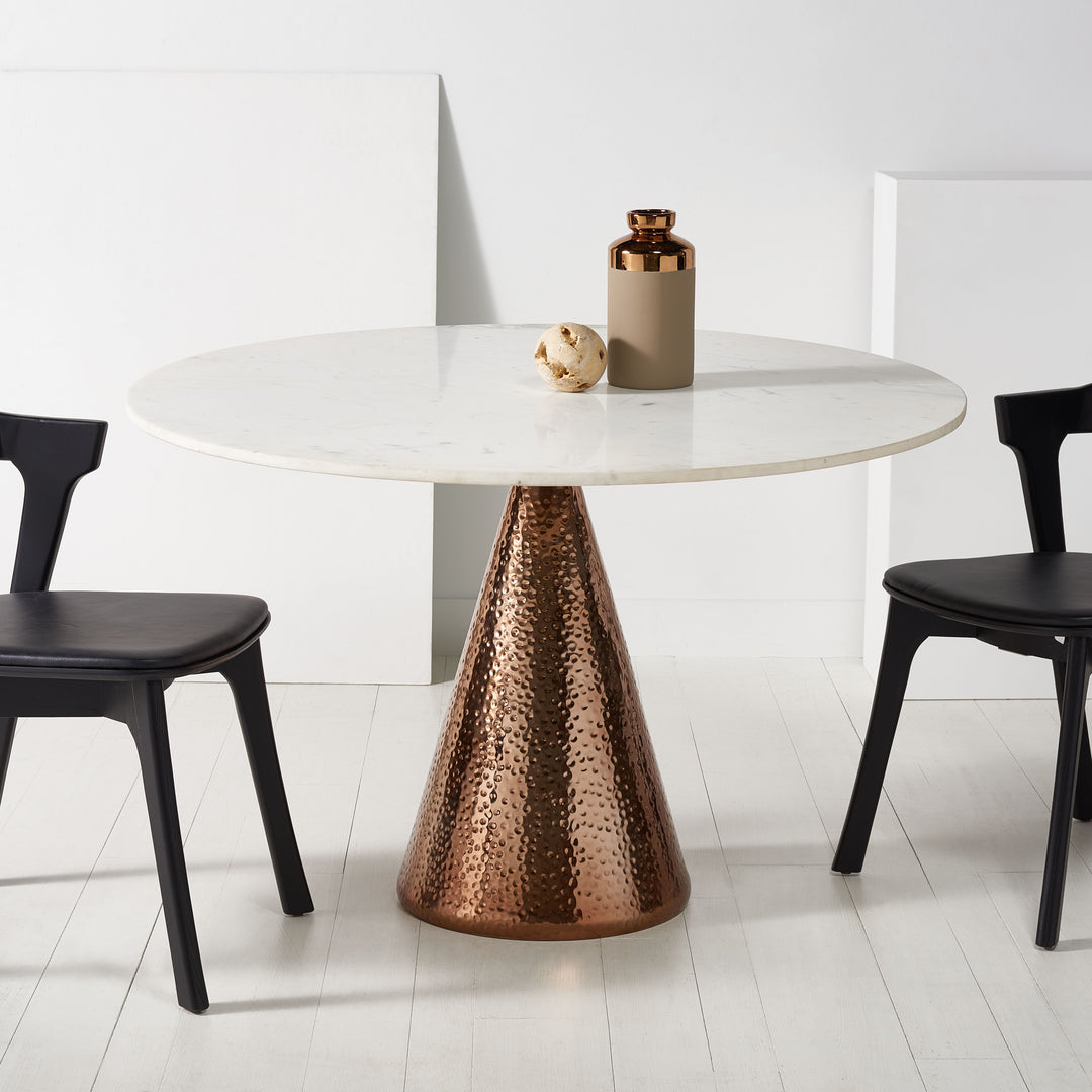 American Home Furniture Safavieh Couture Annalyn Pedestal Marble Dining Table