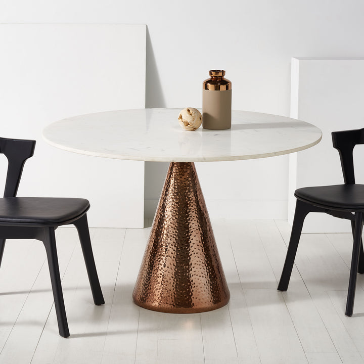 American Home Furniture Safavieh Couture Annalyn Pedestal Marble Dining Table