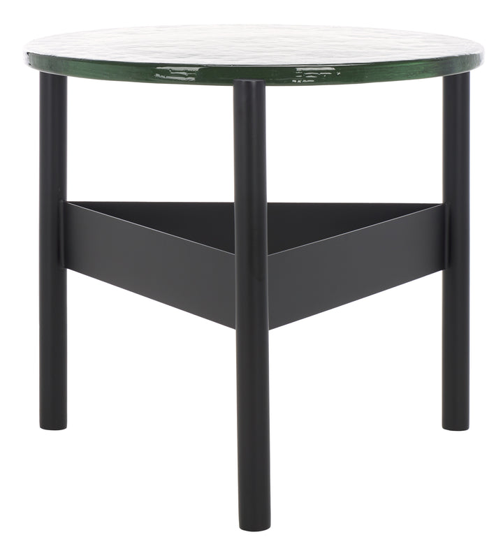 American Home Furniture Safavieh Couture Rozalia Cast Glass Accent Table