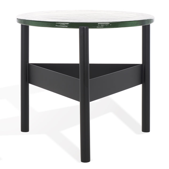 American Home Furniture Safavieh Couture Rozalia Cast Glass Accent Table