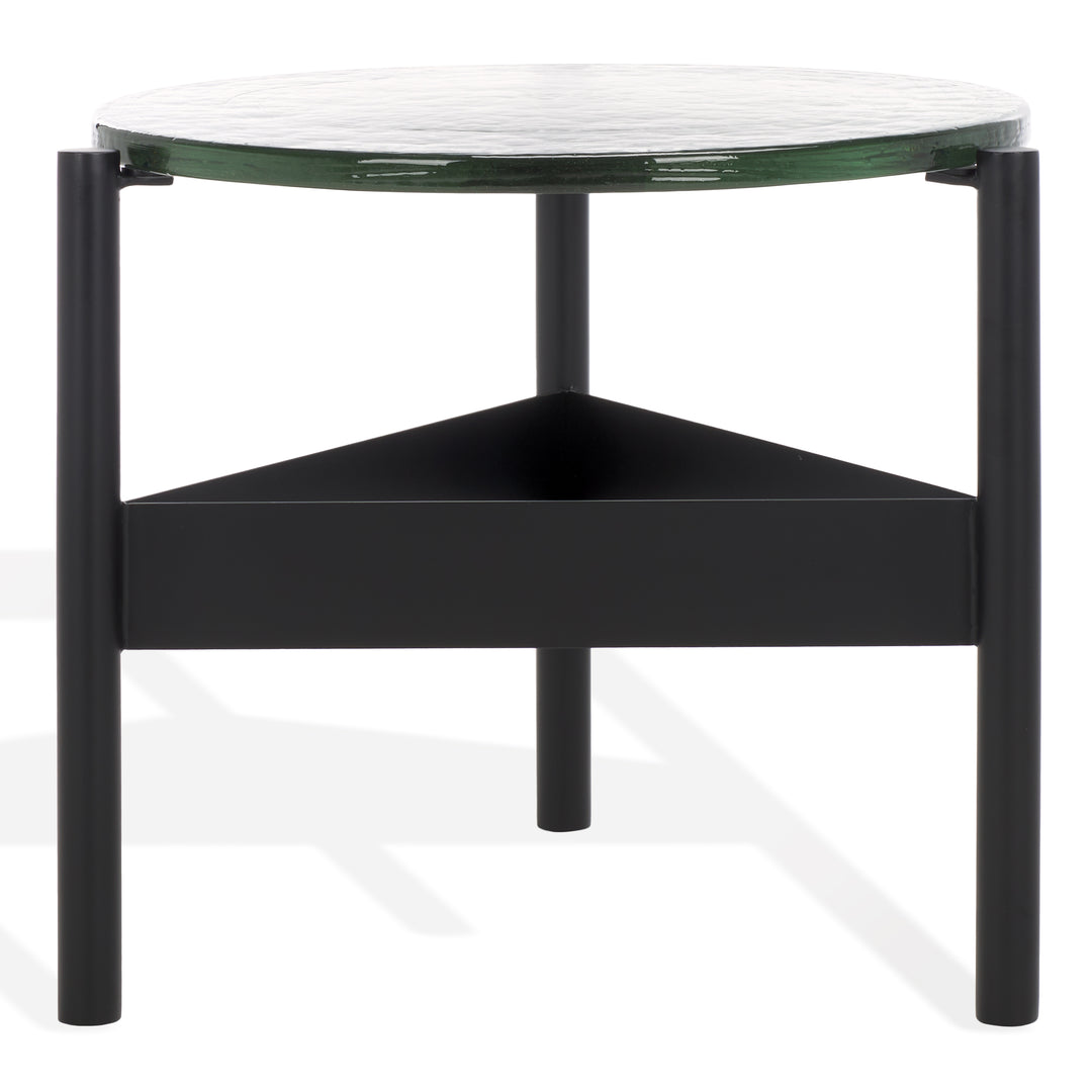 American Home Furniture Safavieh Couture Rozalia Cast Glass Accent Table