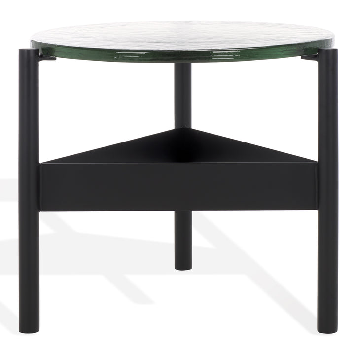 American Home Furniture Safavieh Couture Rozalia Cast Glass Accent Table