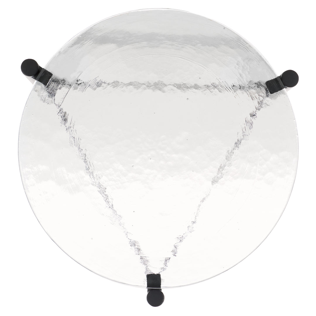 American Home Furniture Safavieh Couture Rozalia Cast Glass Accent Table