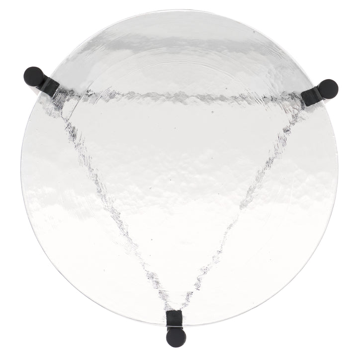 American Home Furniture Safavieh Couture Rozalia Cast Glass Accent Table