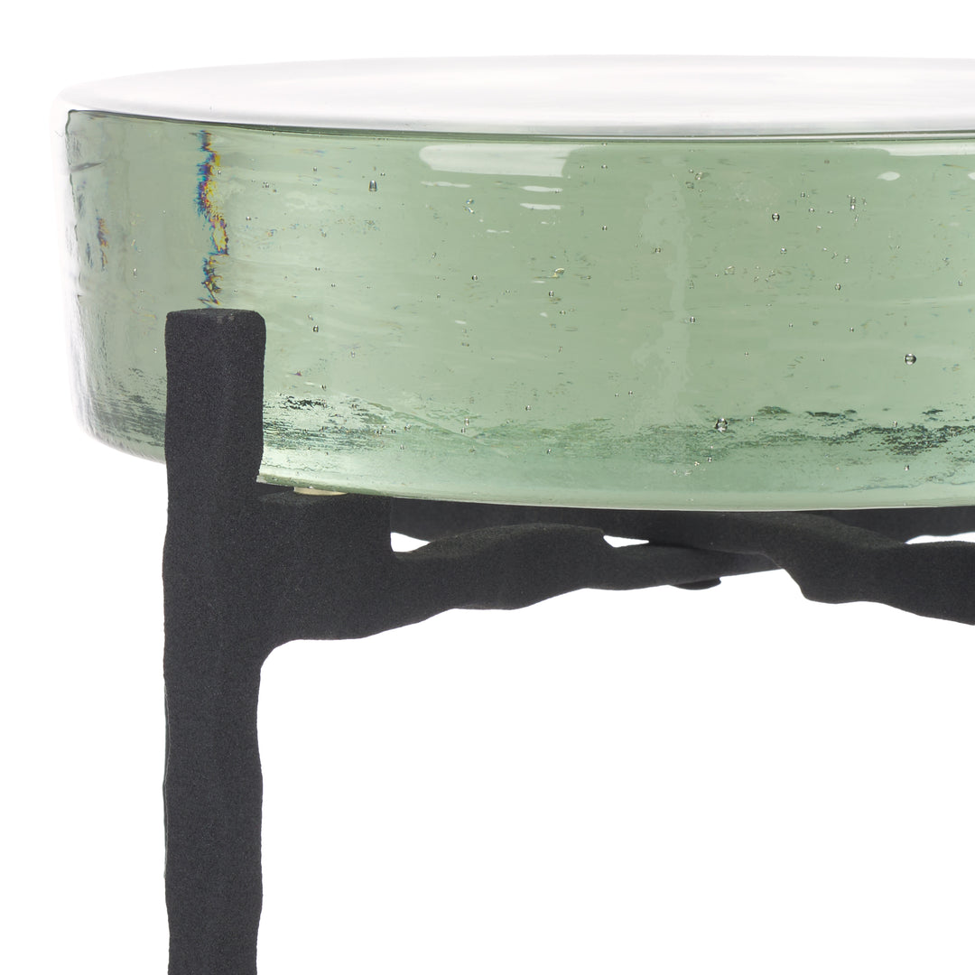American Home Furniture Safavieh Couture Kathaleen Cast Glass Drink Table