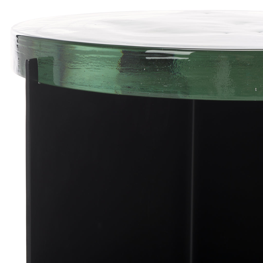 American Home Furniture Safavieh Couture Marisella Cast Glass Accent Table