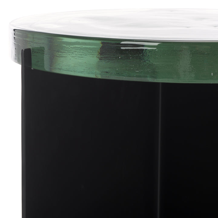 American Home Furniture Safavieh Couture Marisella Cast Glass Accent Table