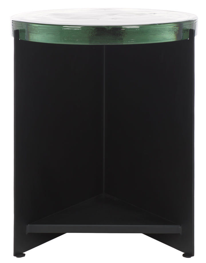 American Home Furniture Safavieh Couture Marisella Cast Glass Accent Table