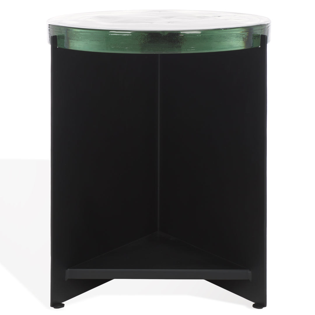 American Home Furniture Safavieh Couture Marisella Cast Glass Accent Table