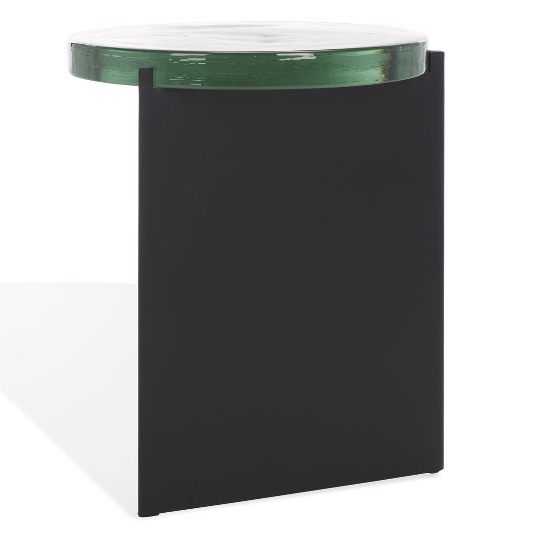 American Home Furniture Safavieh Couture Marisella Cast Glass Accent Table