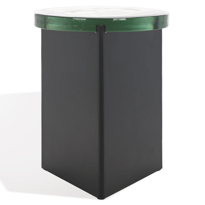 American Home Furniture Safavieh Couture Marisella Cast Glass Accent Table