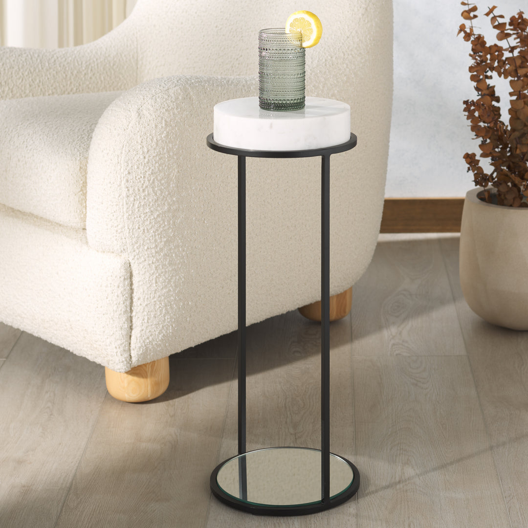 American Home Furniture Safavieh Couture Jennibelle Marble And Mirror Drink Table