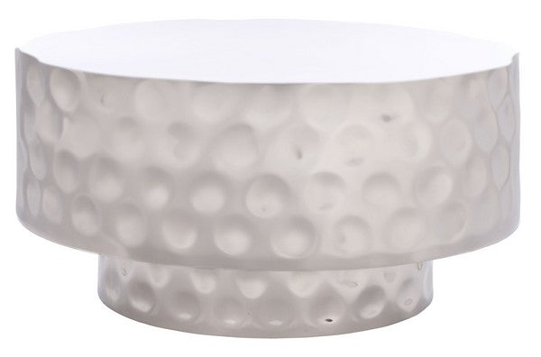 Janalee Hammered Steel Coffee Table
