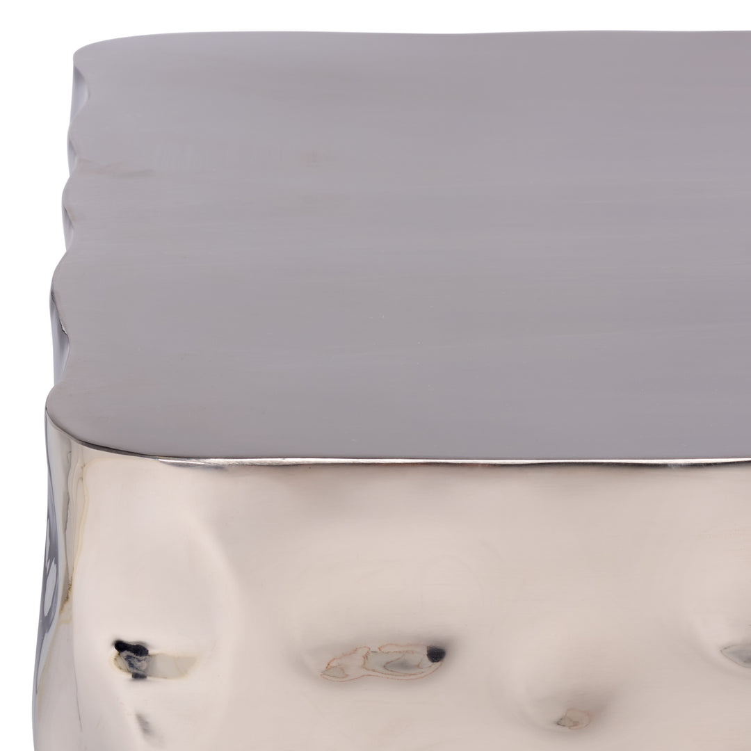 30"W x 30"D x 15"H / Chrome