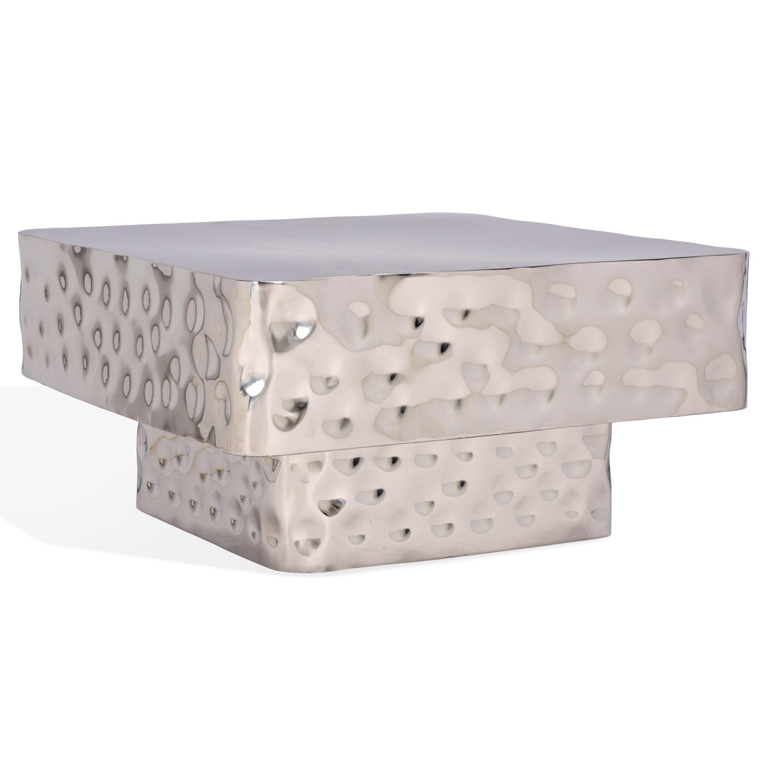 30"W x 30"D x 15"H / Chrome