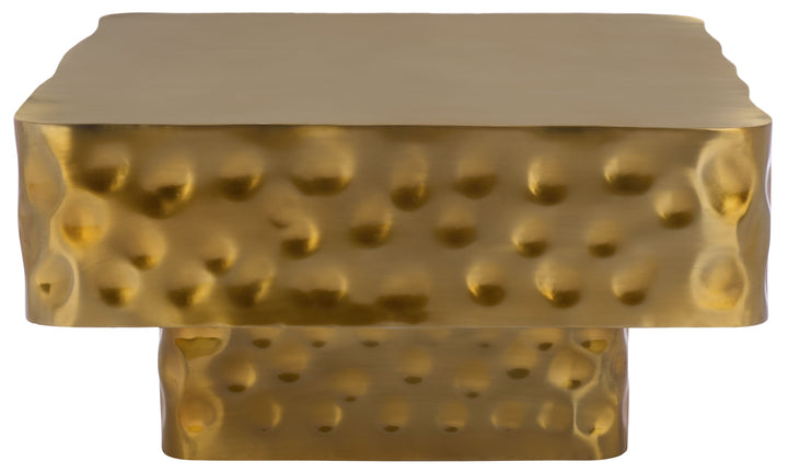 30"W x 30"D x 15"H / Brass