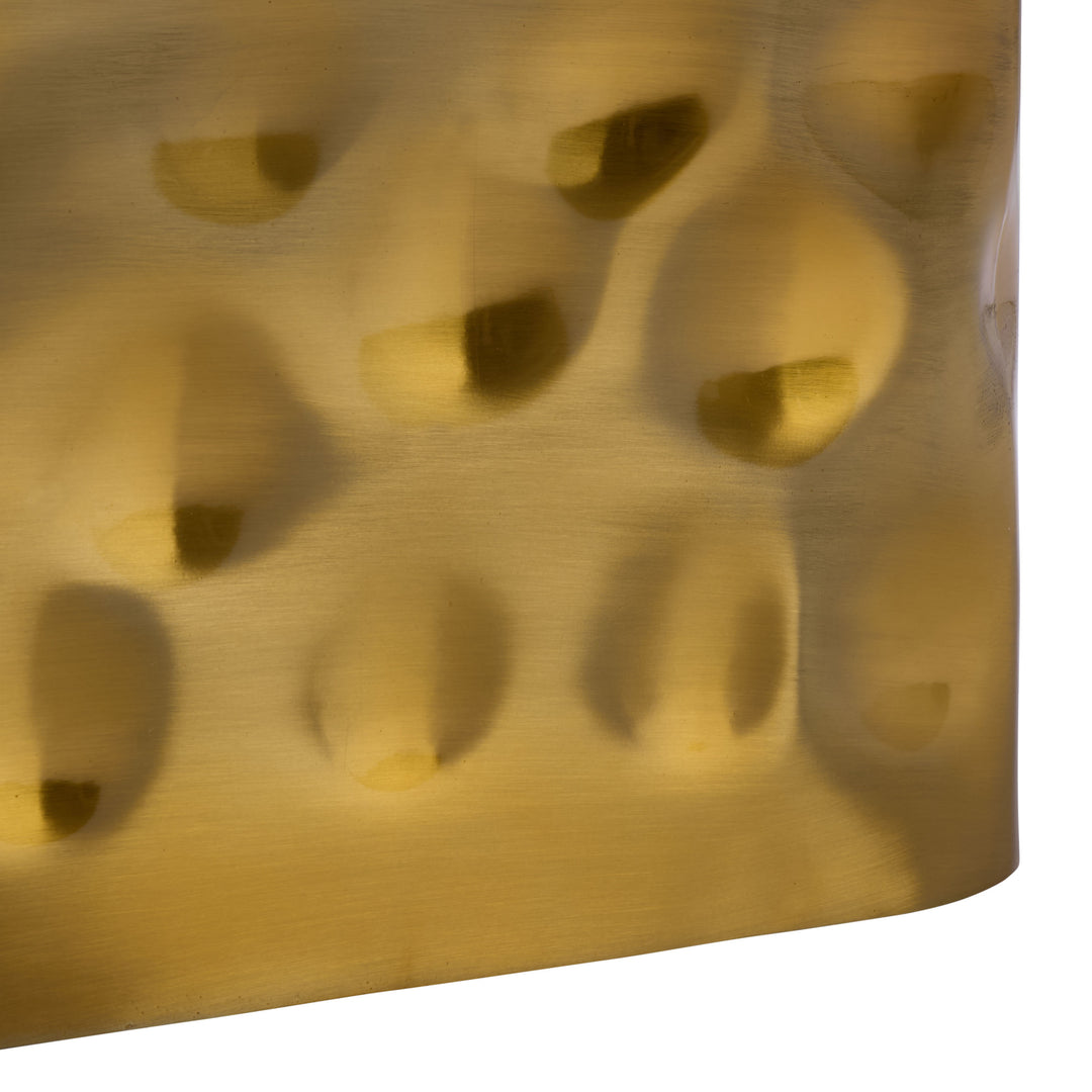 30"W x 30"D x 15"H / Brass