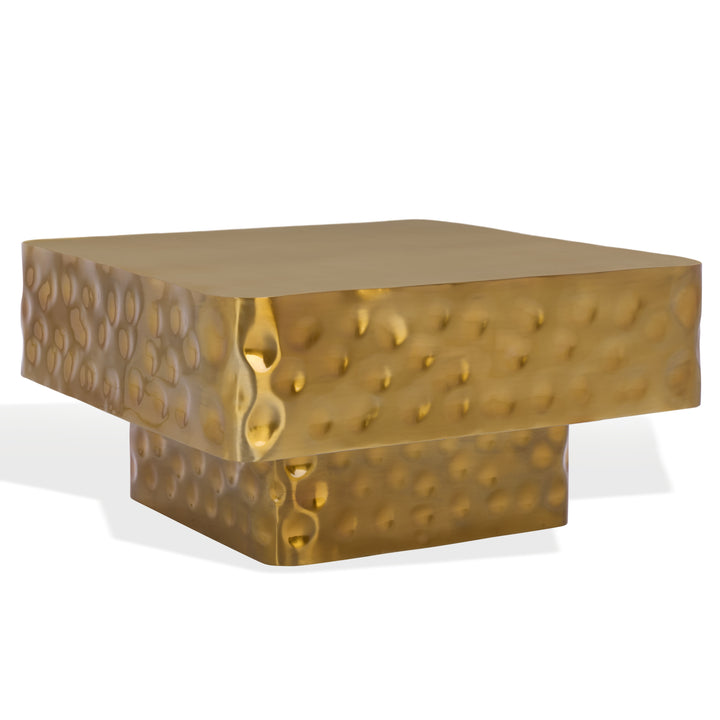 30"W x 30"D x 15"H / Brass