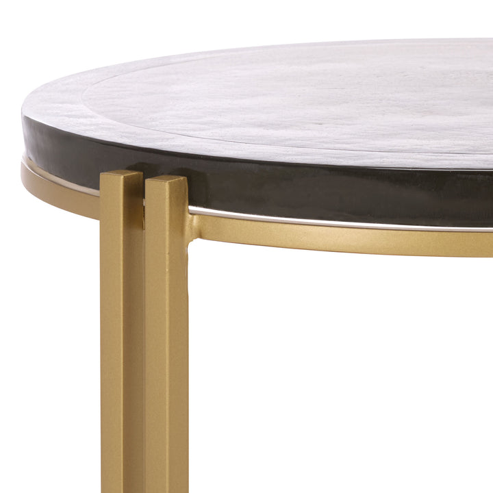 American Home Furniture Safavieh Couture Levitt Cast Glass Top Accent Table