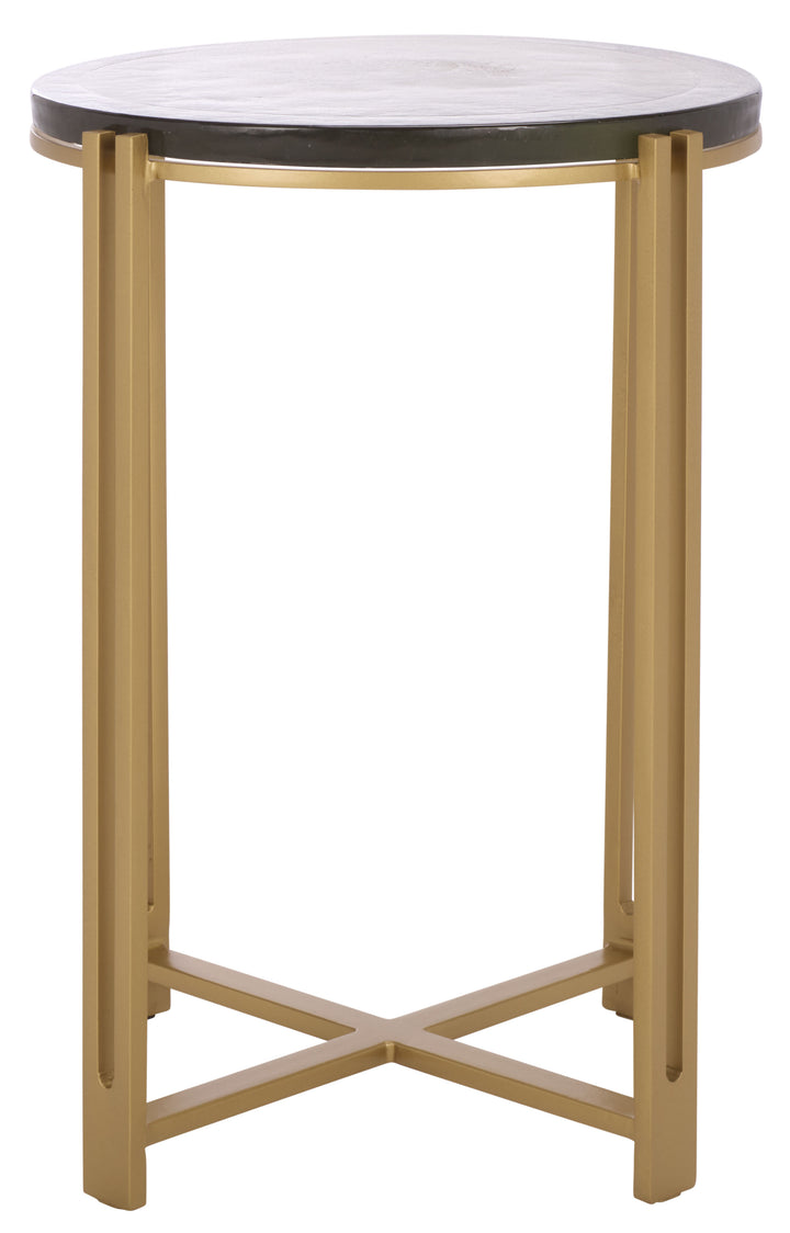 American Home Furniture Safavieh Couture Levitt Cast Glass Top Accent Table