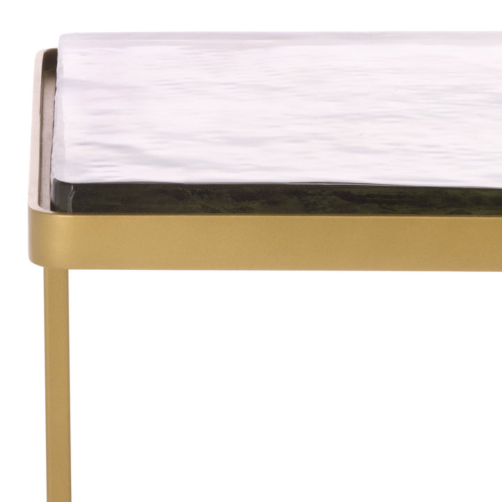American Home Furniture Safavieh Couture Dominic Cast Glass Top Coffee Table