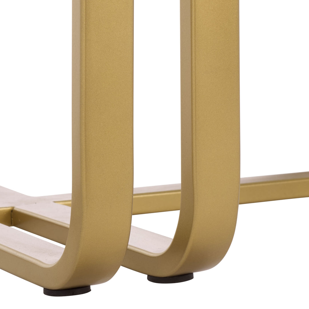 American Home Furniture Safavieh Couture Dominic Cast Glass Top Coffee Table