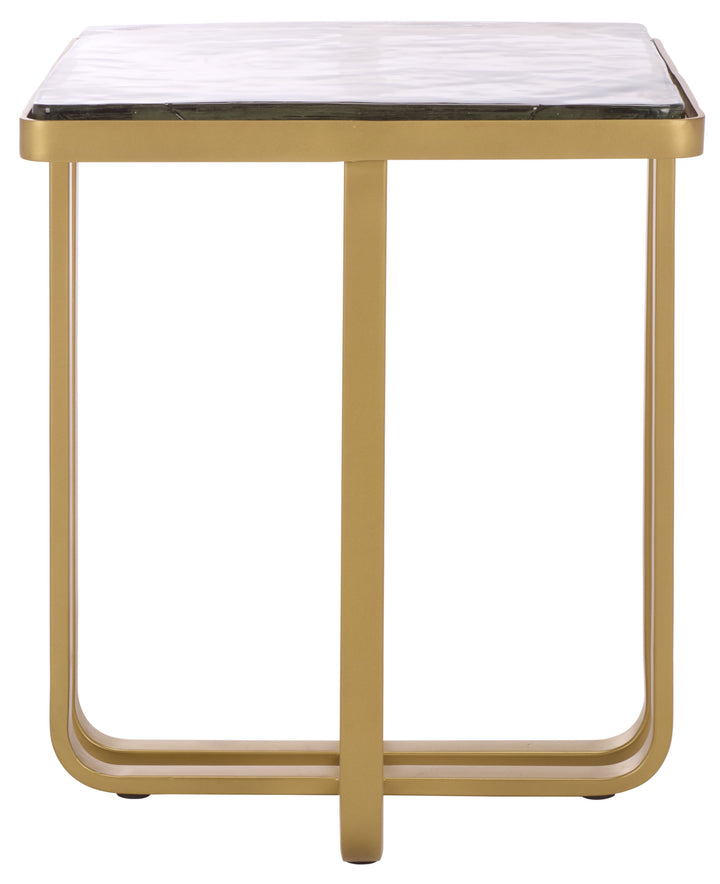 American Home Furniture Safavieh Couture Dominic Cast Glass Top Accent Table