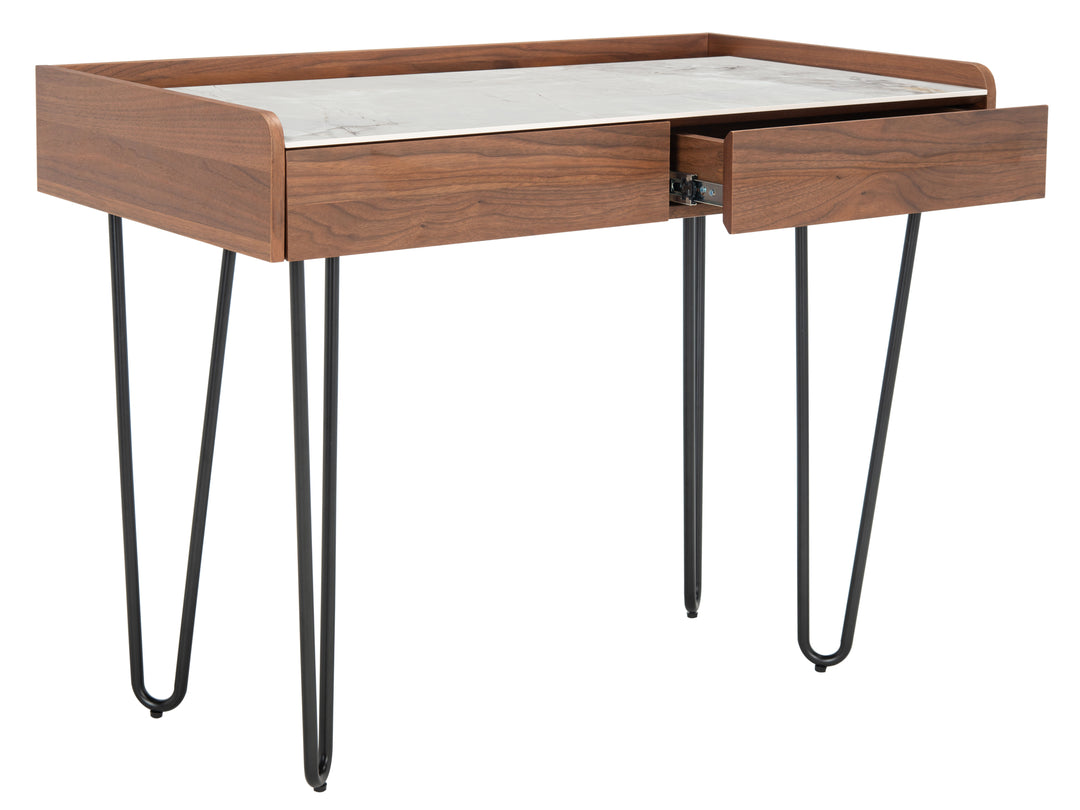 American Home Furniture Safavieh Couture Timothy Hairpin Legs Desk
