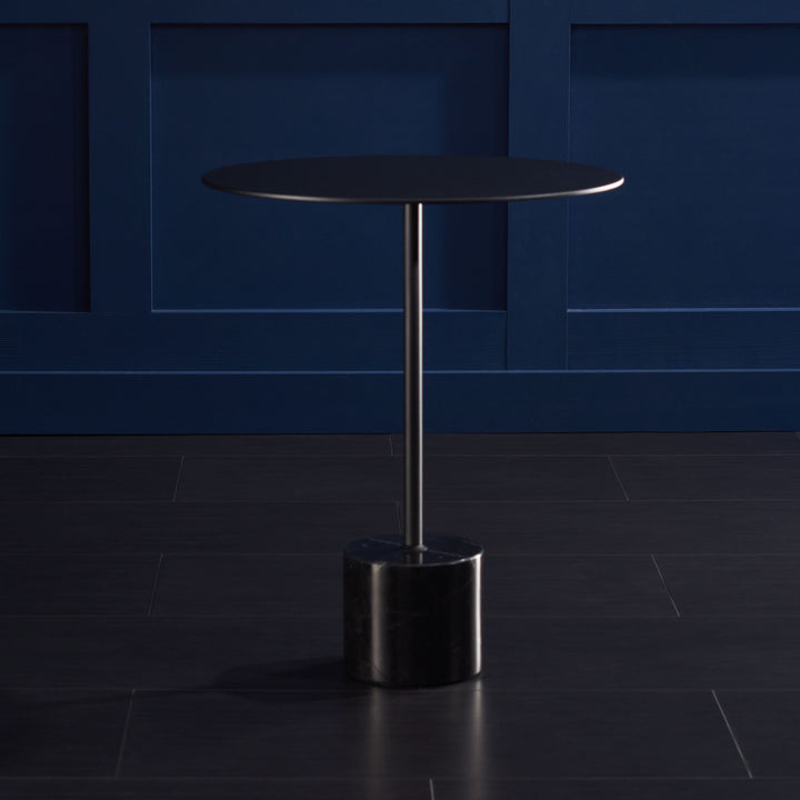 American Home Furniture Safavieh Couture Caryl Marble Base Round Side Table