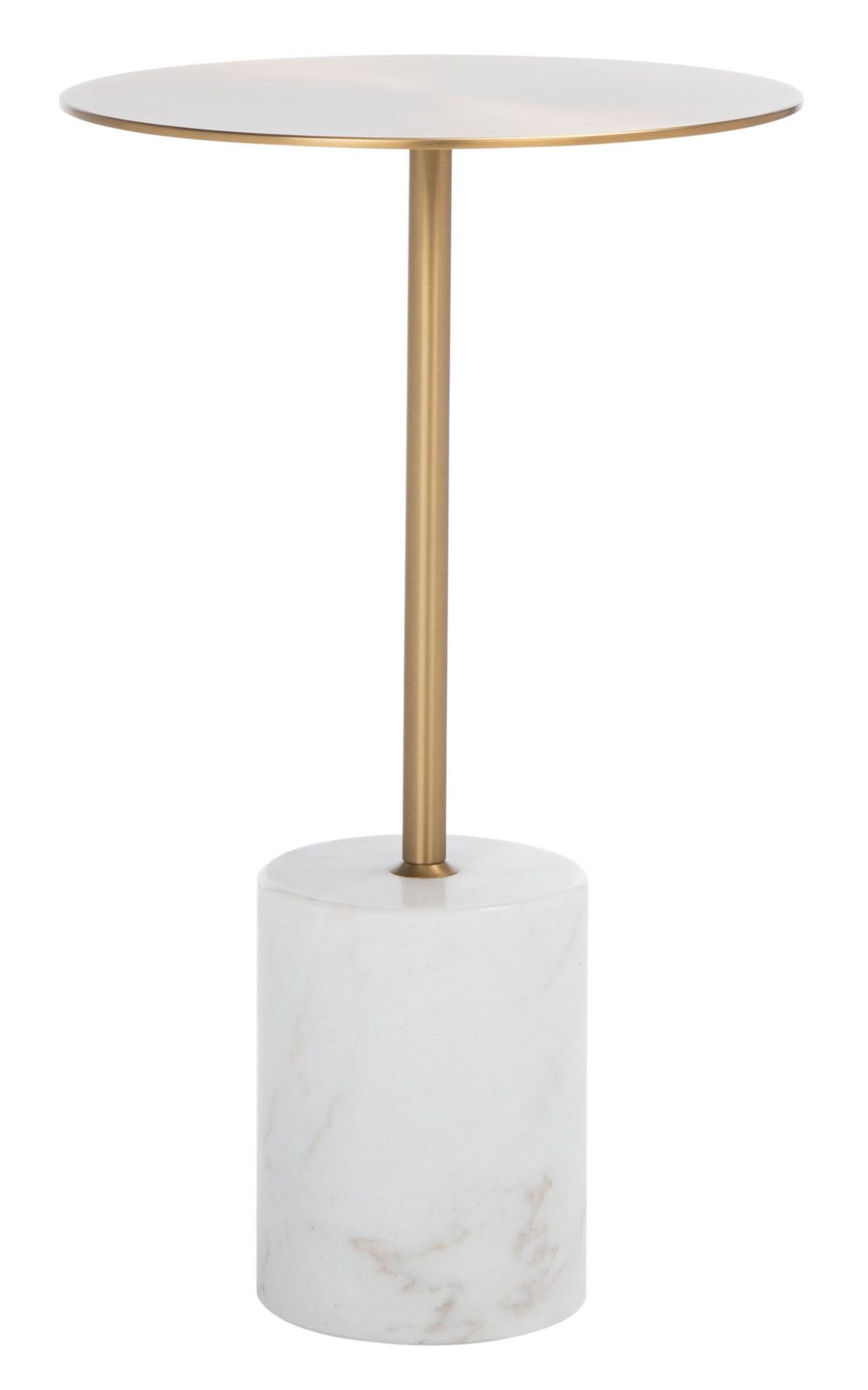 12.6"W x 12.6"D x 20.5"H / Antique Brass/White