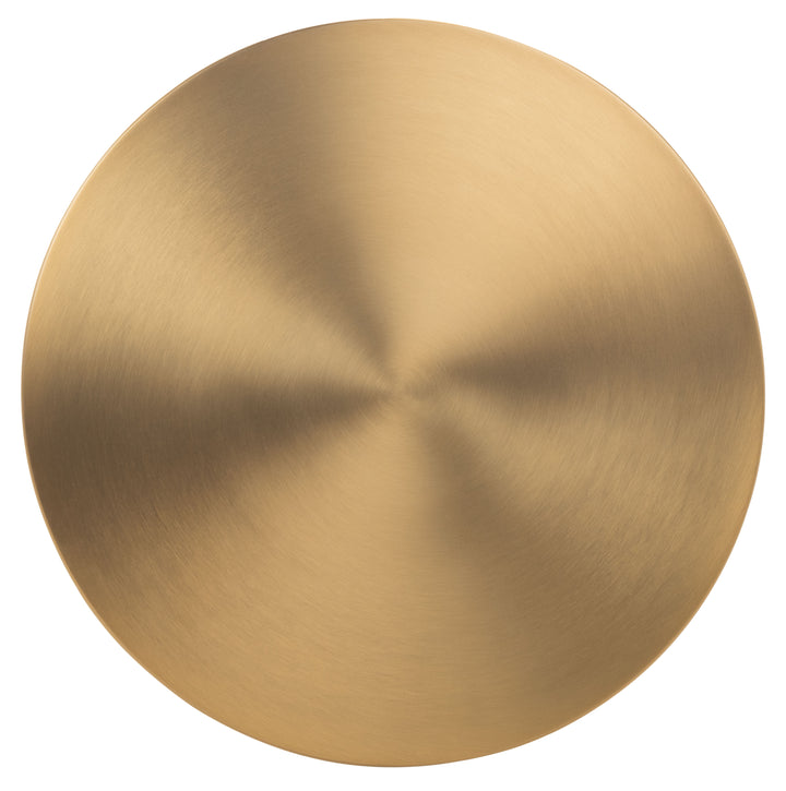 12.6"W x 12.6"D x 20.5"H / Antique Brass/White