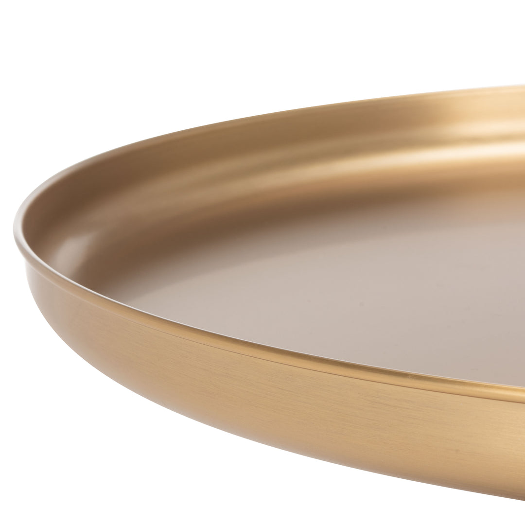 23.6"W x 23.6"D x 20.5"H / Antique Brass/Black