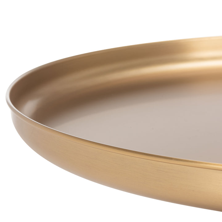 23.6"W x 23.6"D x 20.5"H / Antique Brass/Grey