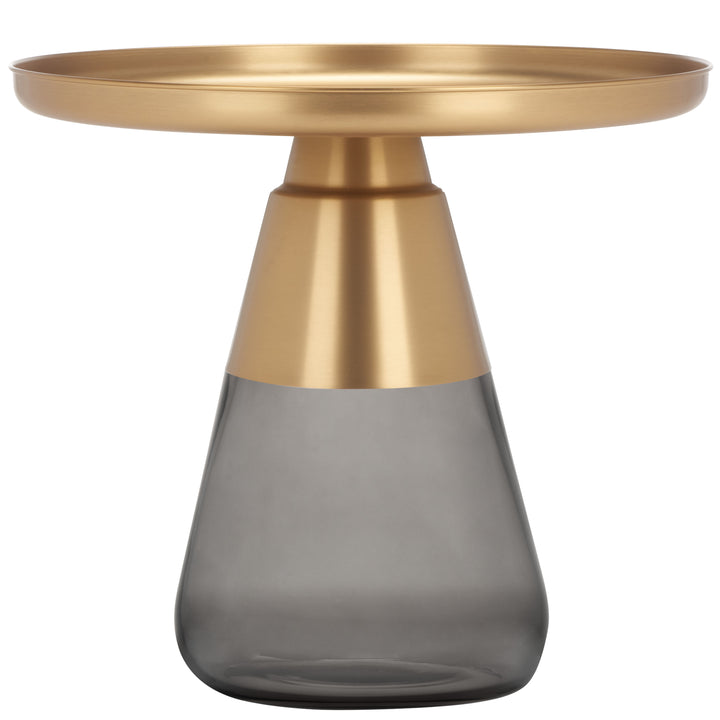 23.6"W x 23.6"D x 20.5"H / Antique Brass/Grey