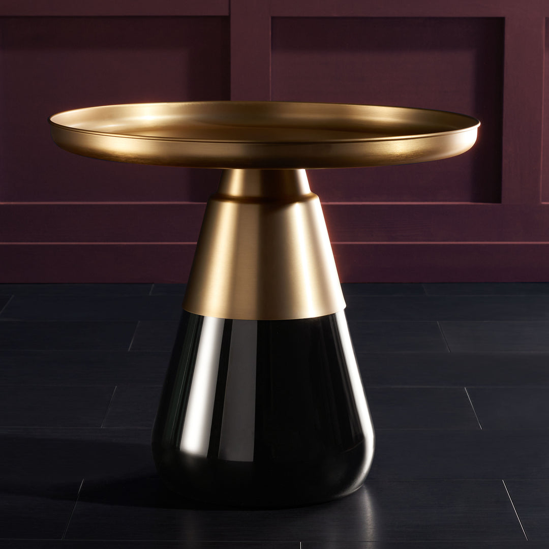 23.6"W x 23.6"D x 20.5"H / Antique Brass/Grey