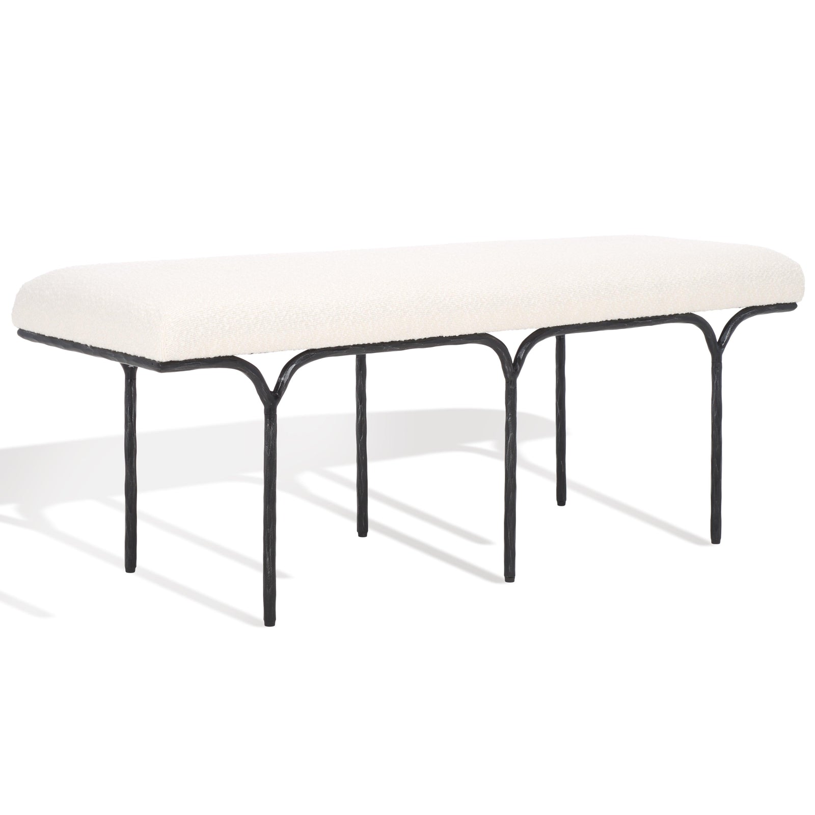 Safavieh Couture Marvin Boucle 48" Bench BENCHES